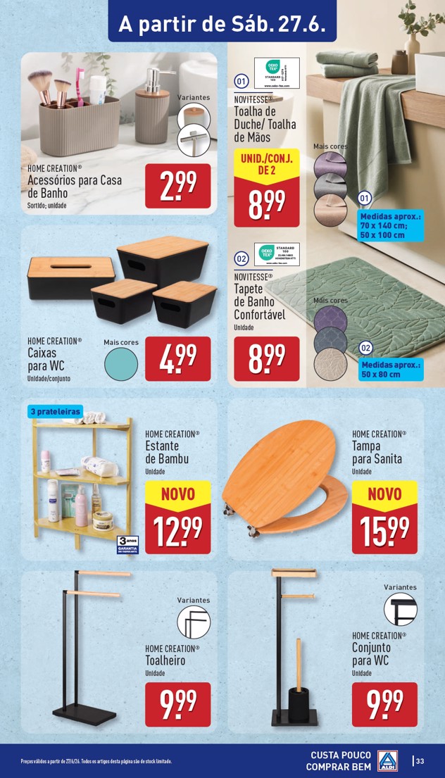 Acessórios para Casa de Banho