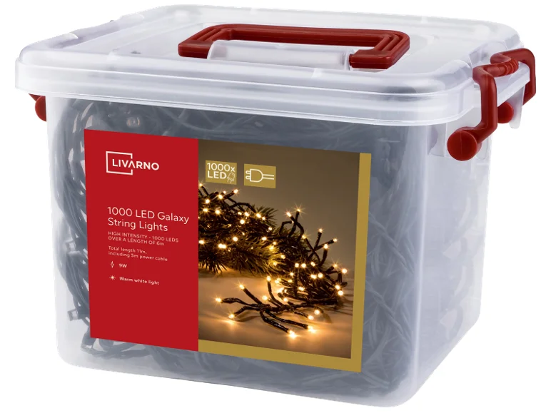 Corrente de Luzes 1000 LEDs 9 W
